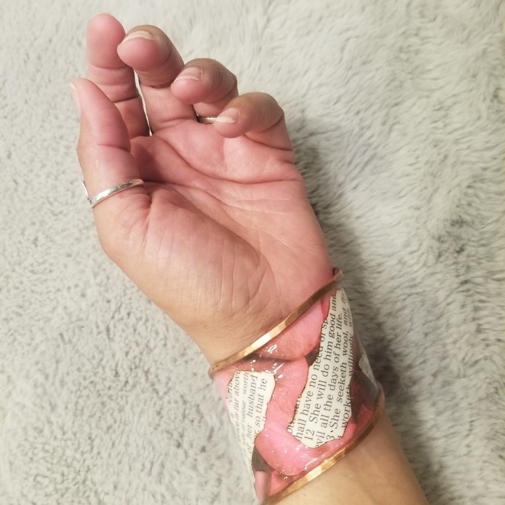 Proverbs 31 Virtuous Women Rose Cuff - Picture 2 of 9